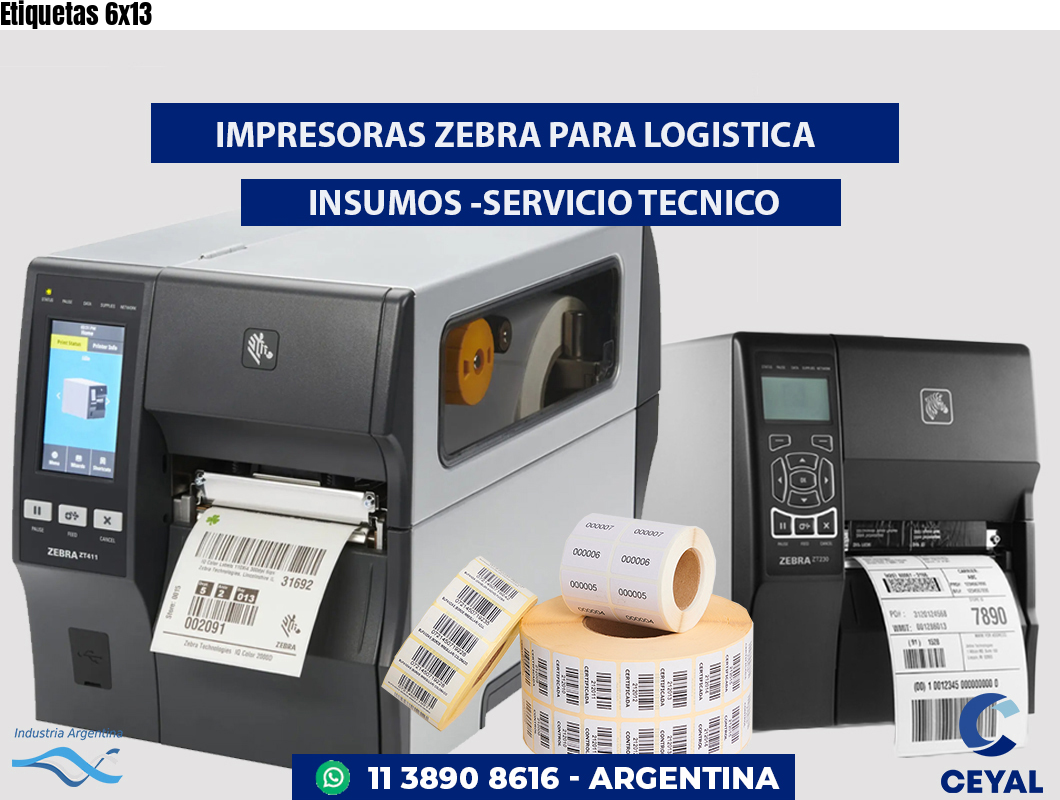 Etiquetas 6x13