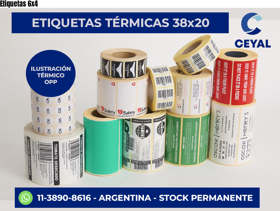 Etiquetas 6×4