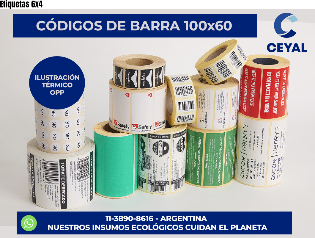 Etiquetas 6×4