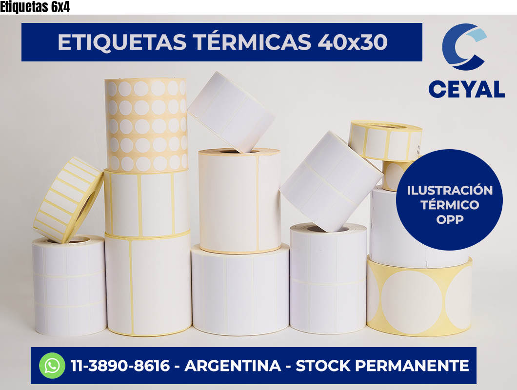 Etiquetas 6×4