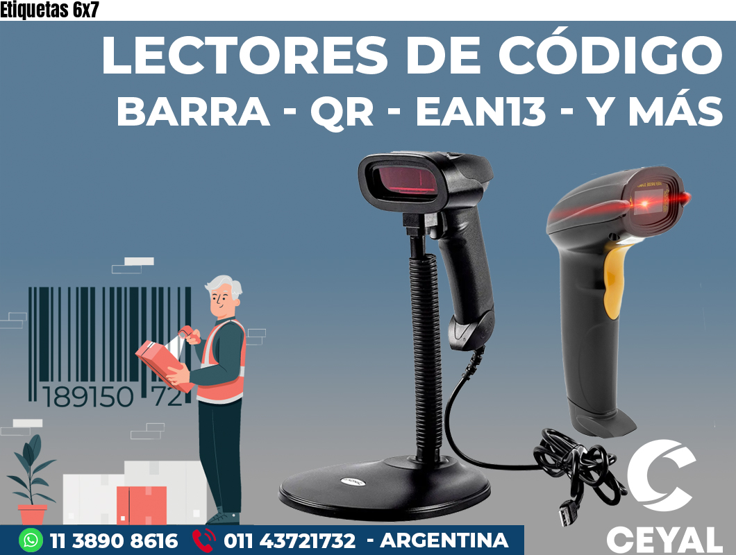 Etiquetas 6x7