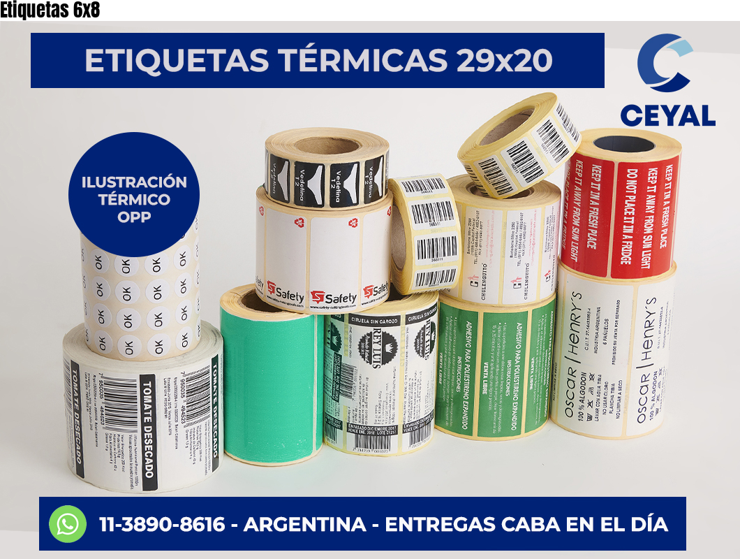 Etiquetas 6×8