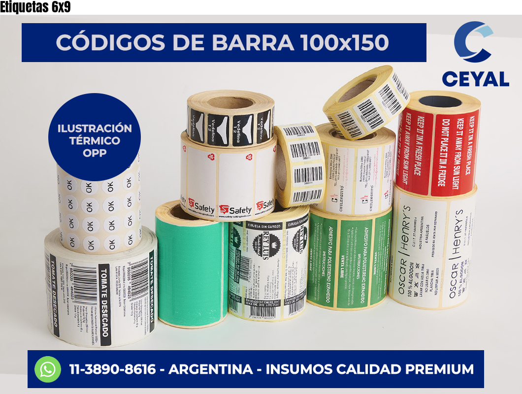 Etiquetas 6×9