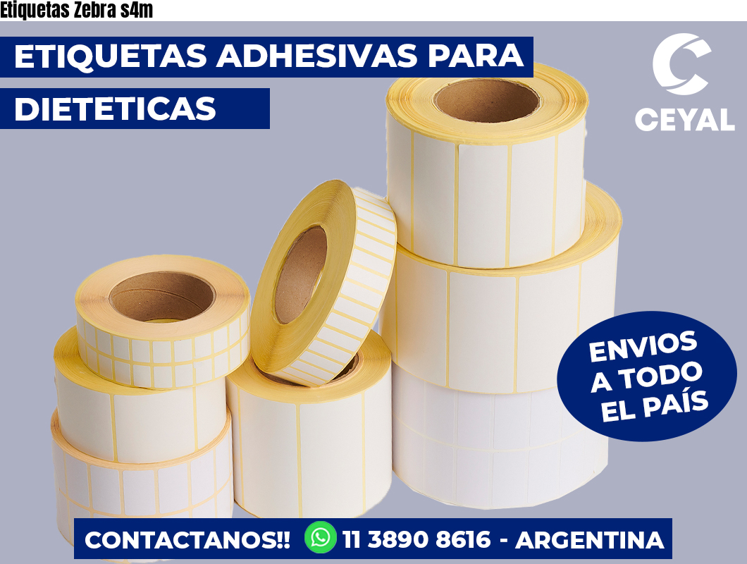 Etiquetas Zebra s4m