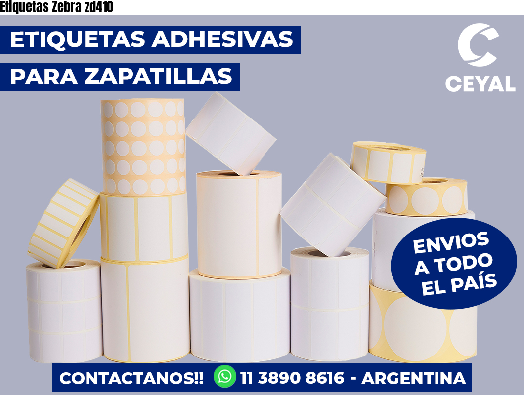 Etiquetas Zebra zd410
