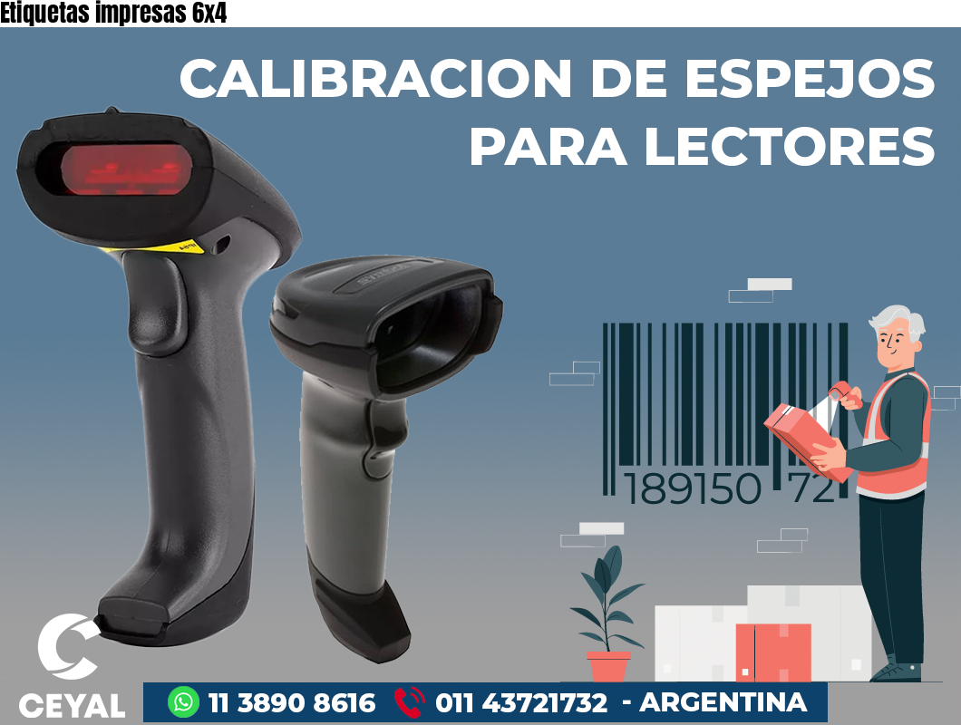Etiquetas impresas 6x4