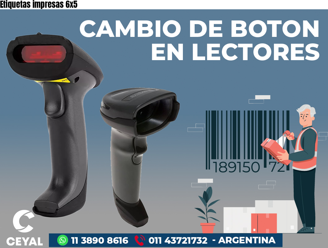 Etiquetas impresas 6x5