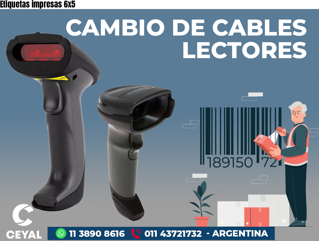 Etiquetas impresas 6x5