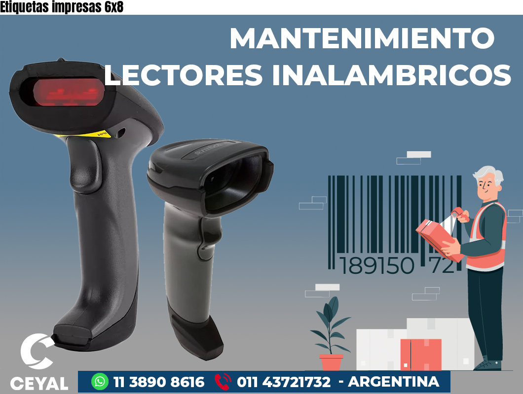 Etiquetas impresas 6x8