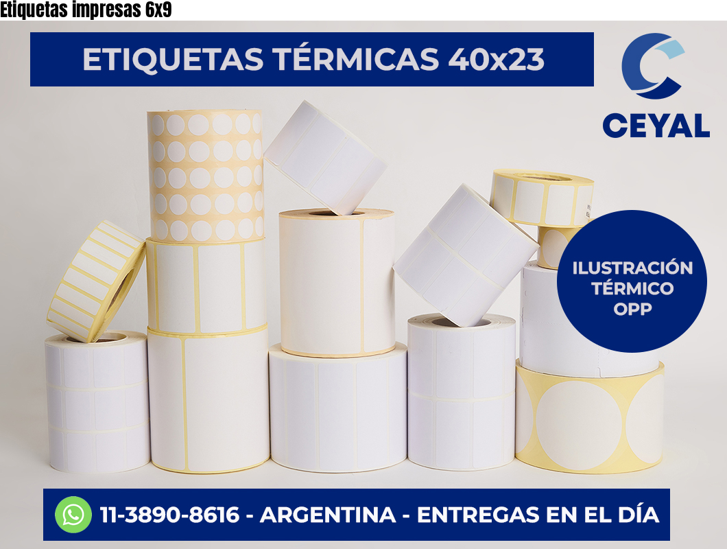 Etiquetas impresas 6×9