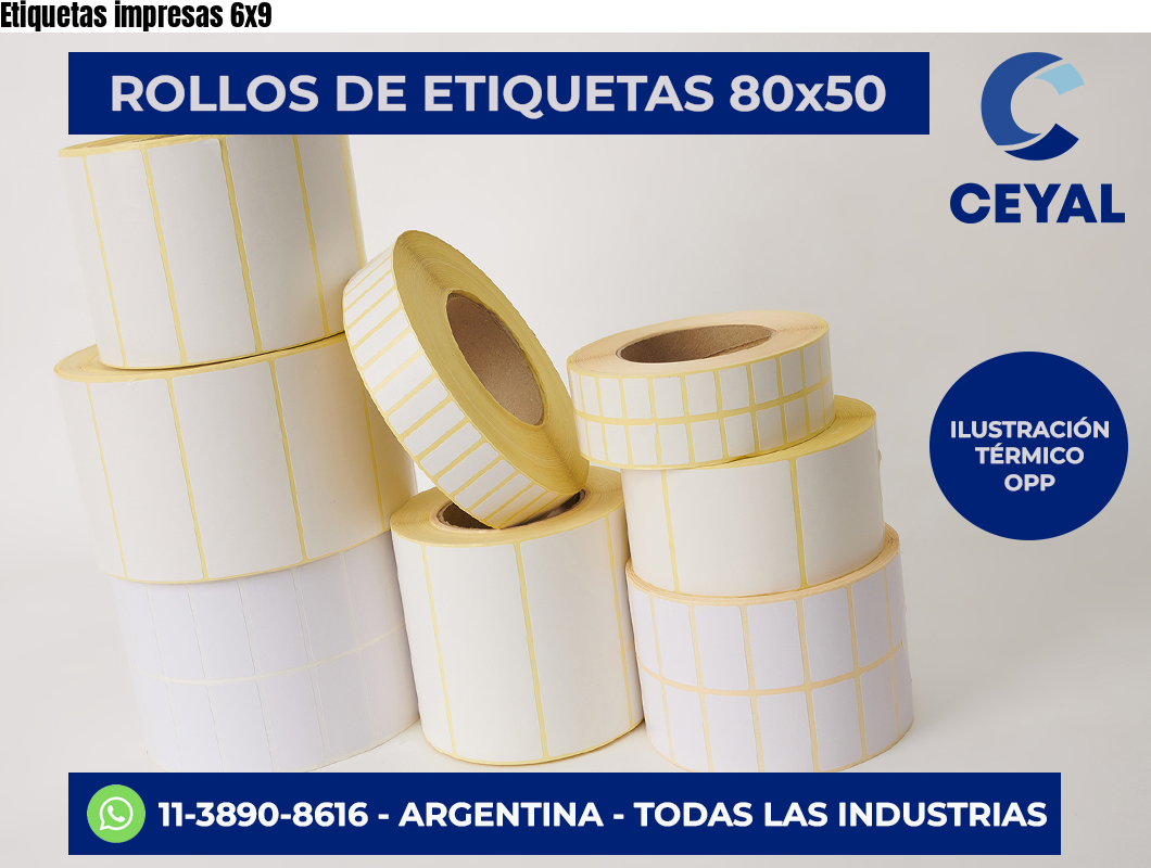 Etiquetas impresas 6×9