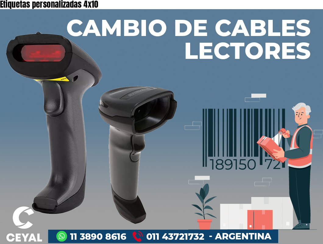 Etiquetas personalizadas 4x10