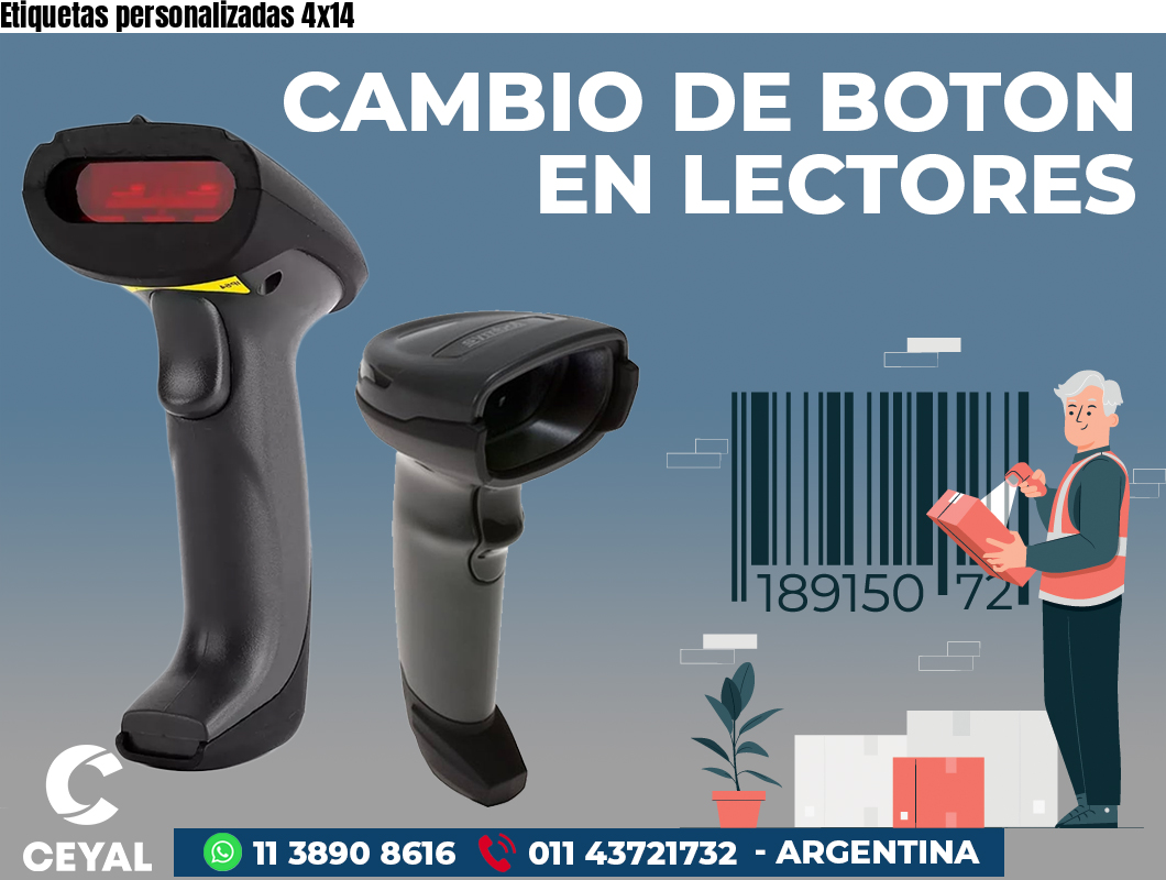 Etiquetas personalizadas 4x14