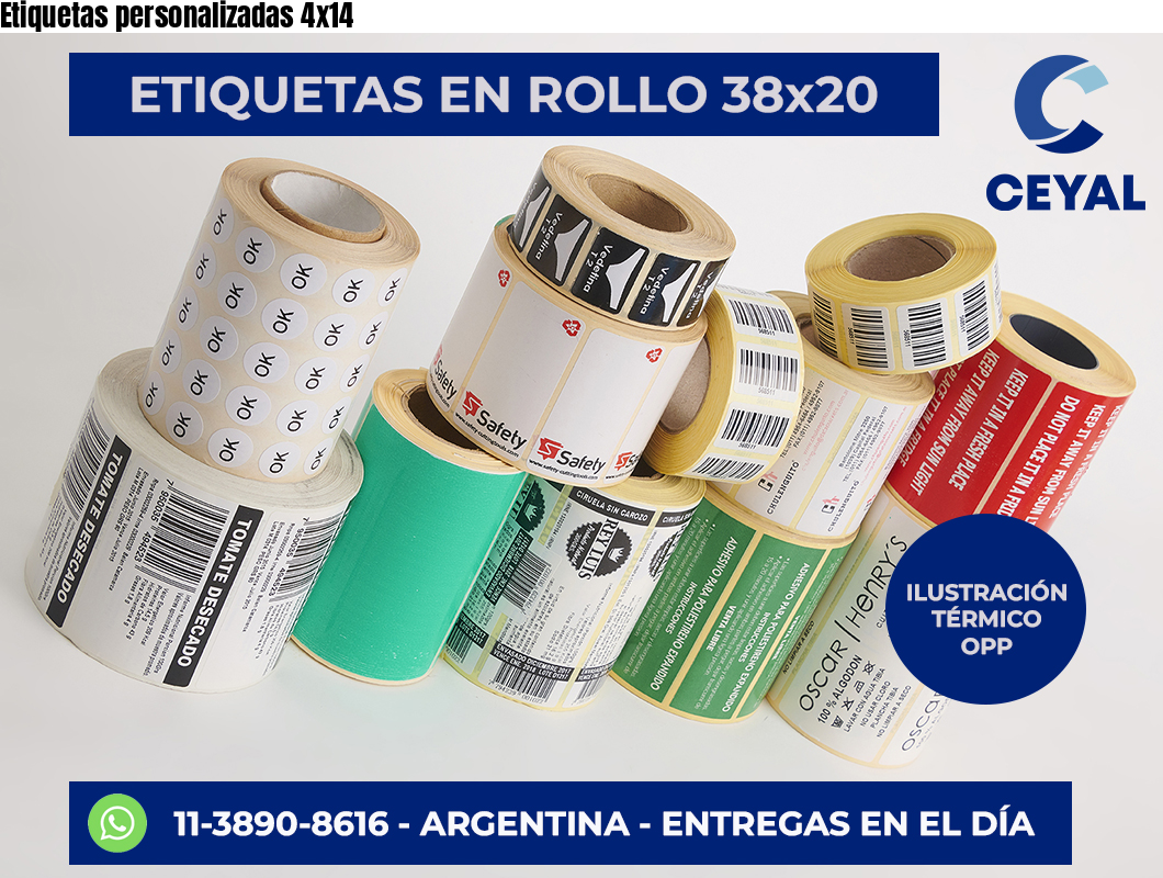 Etiquetas personalizadas 4×14