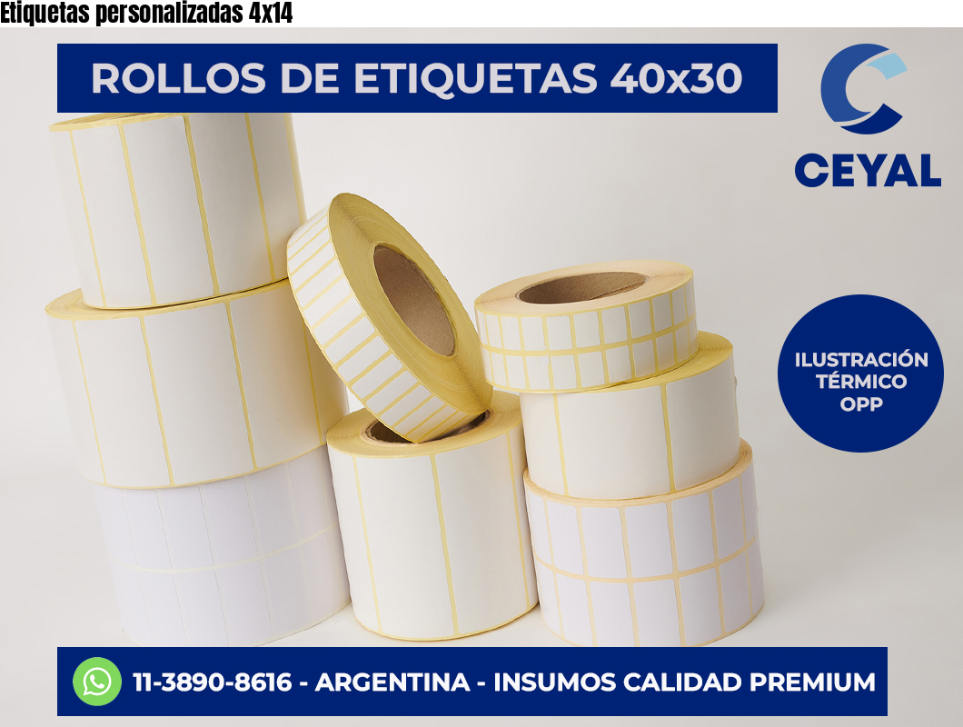 Etiquetas personalizadas 4×14