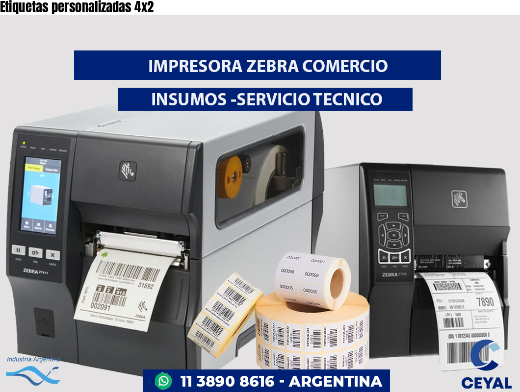 Etiquetas personalizadas 4x2