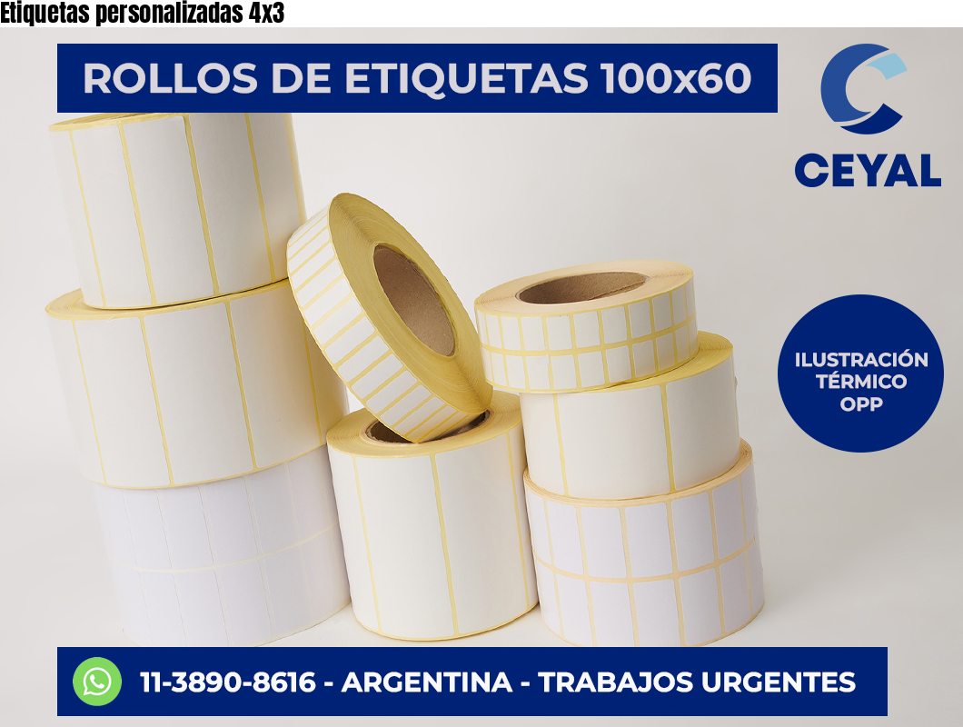 Etiquetas personalizadas 4×3