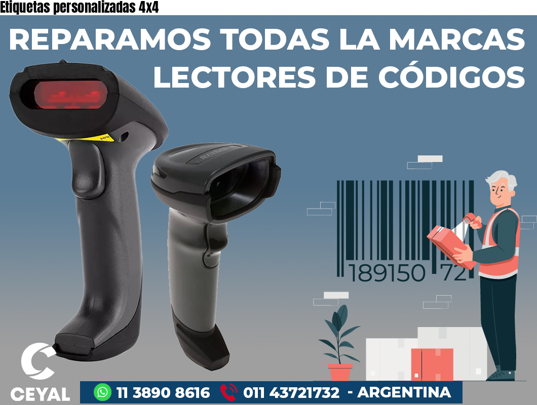 Etiquetas personalizadas 4x4