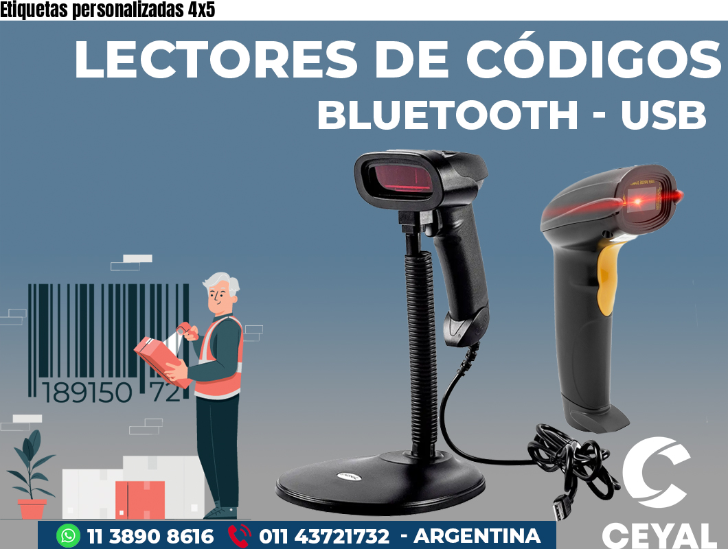 Etiquetas personalizadas 4x5