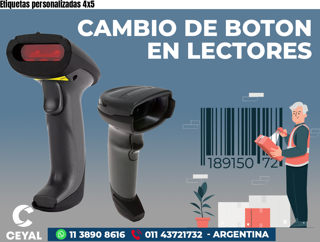 Etiquetas personalizadas 4x5