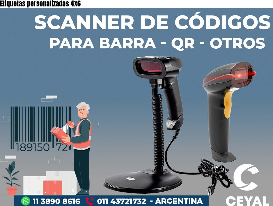 Etiquetas personalizadas 4x6