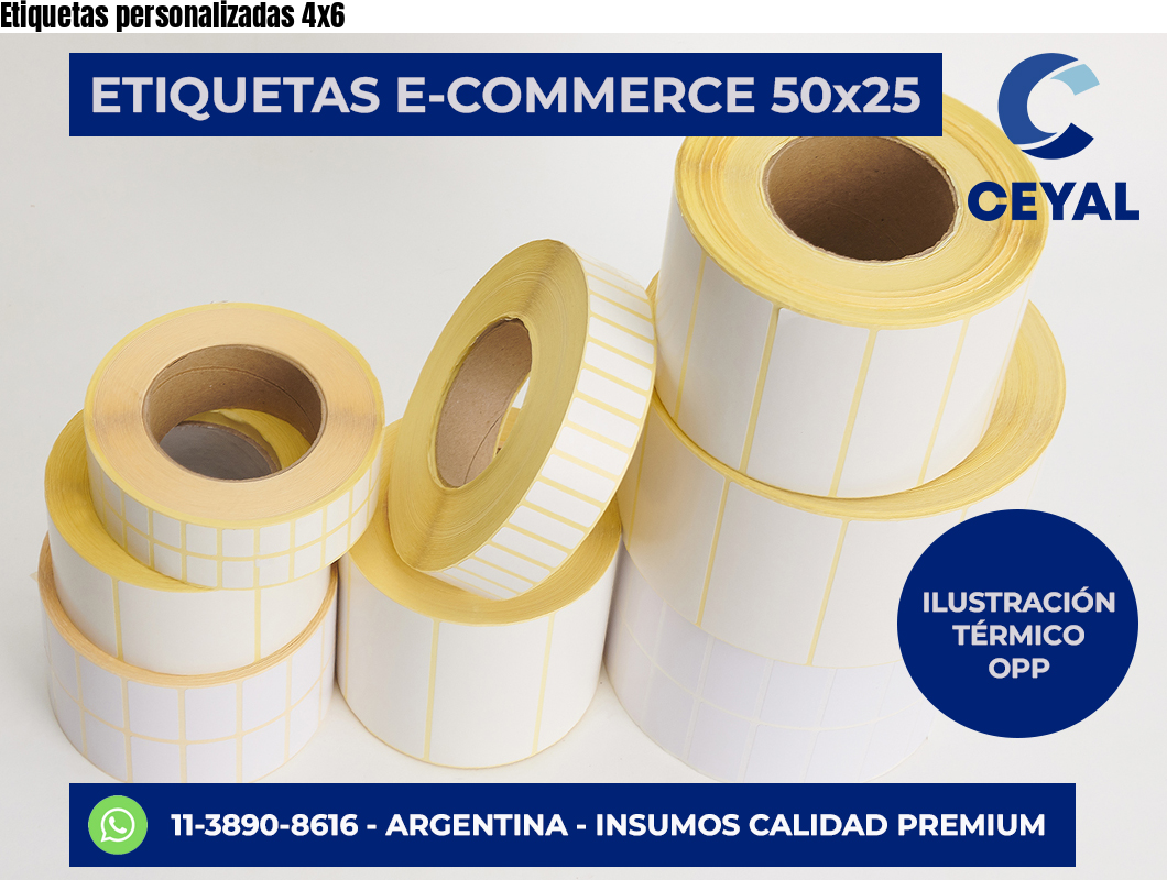 Etiquetas personalizadas 4×6