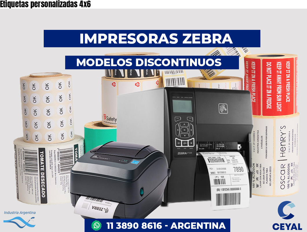 Etiquetas personalizadas 4x6