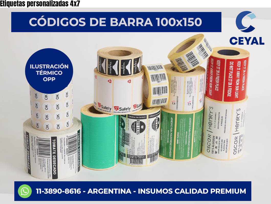 Etiquetas personalizadas 4×7