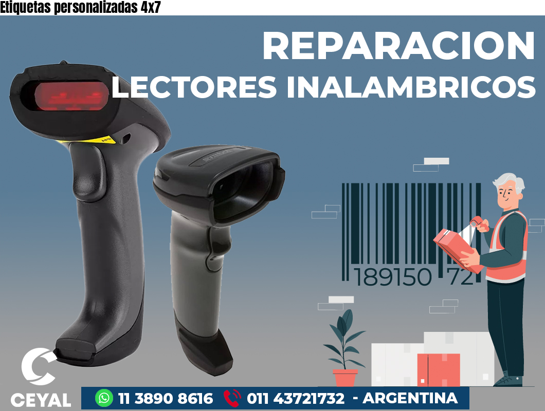 Etiquetas personalizadas 4x7