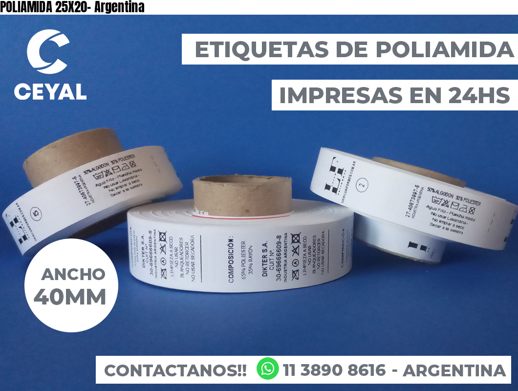 POLIAMIDA 25X20- Argentina