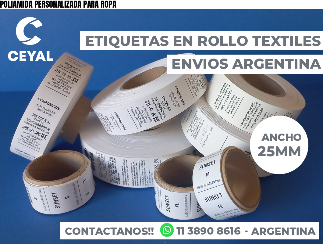 POLIAMIDA PERSONALIZADA PARA ROPA