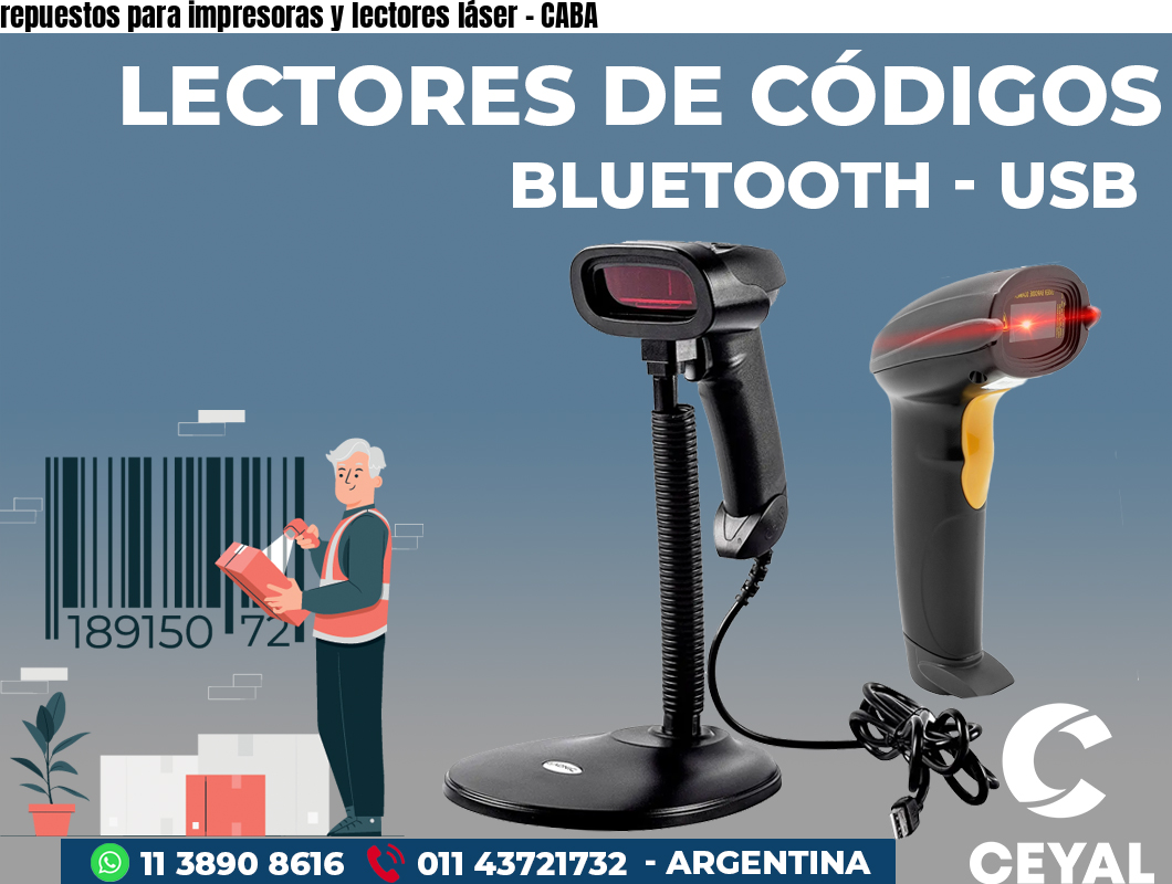 repuestos para impresoras y lectores láser - CABA