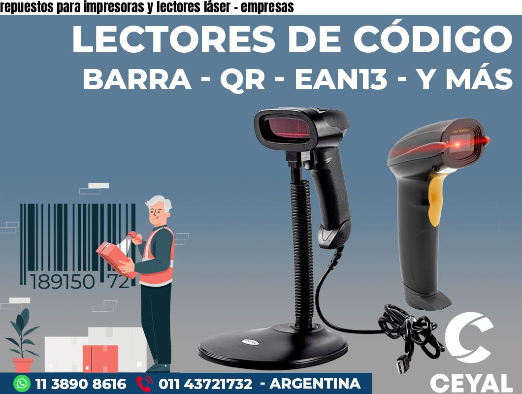 repuestos para impresoras y lectores láser - empresas