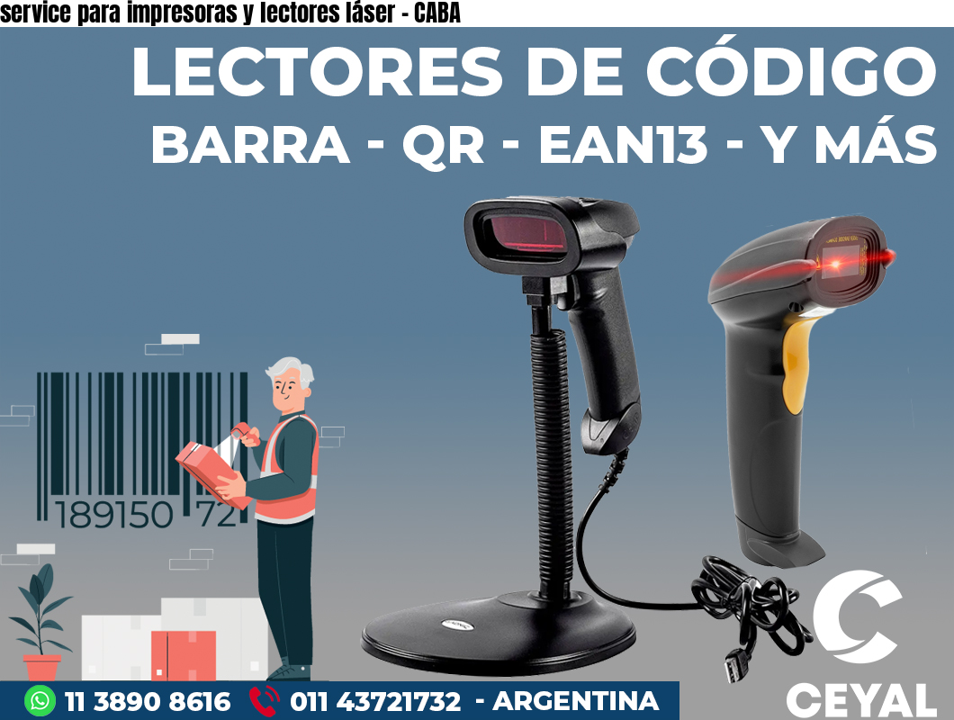 service para impresoras y lectores láser - CABA