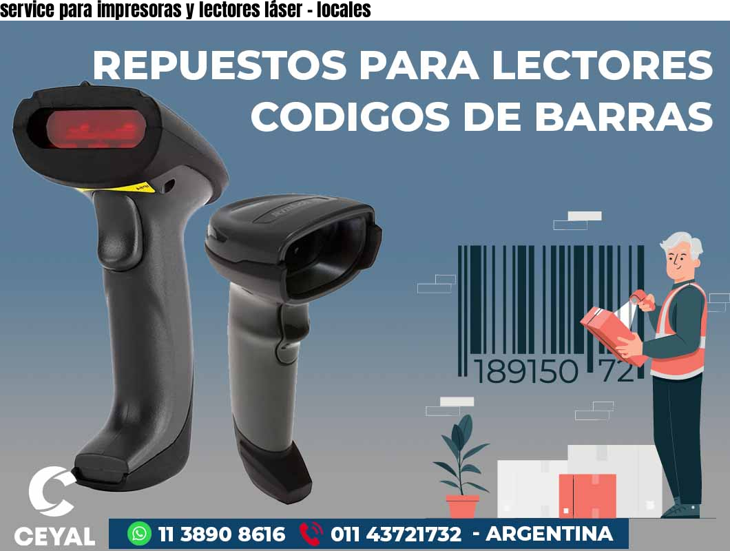 service para impresoras y lectores láser - locales