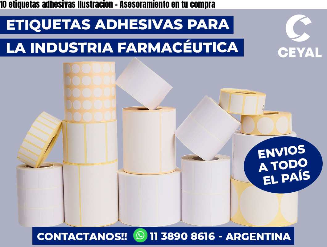10 etiquetas adhesivas Ilustracion – Asesoramiento en tu compra