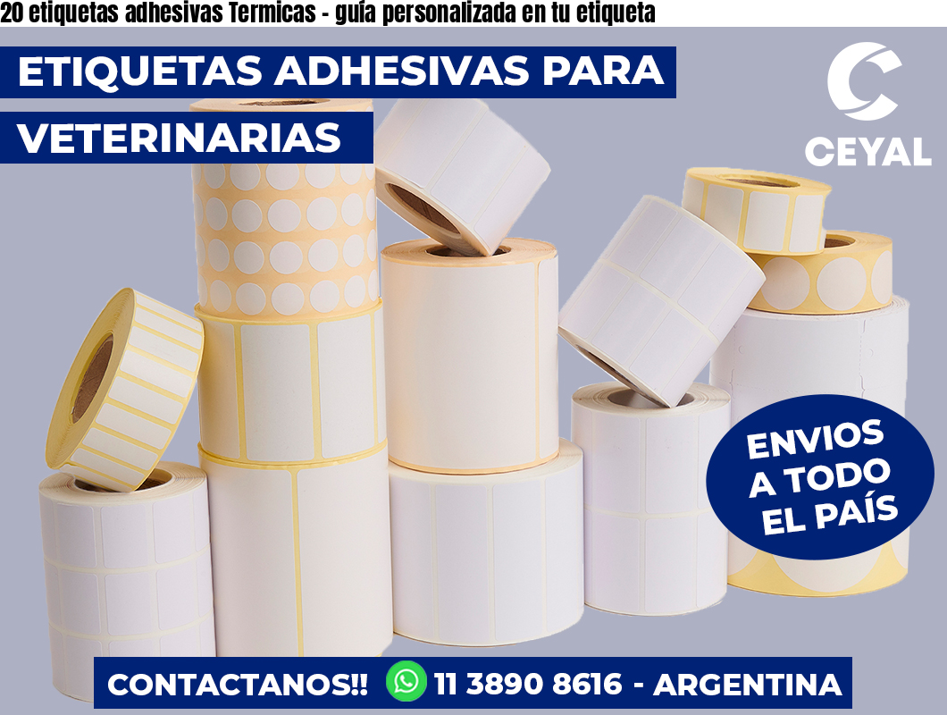 20 etiquetas adhesivas Termicas – guía personalizada en tu etiqueta