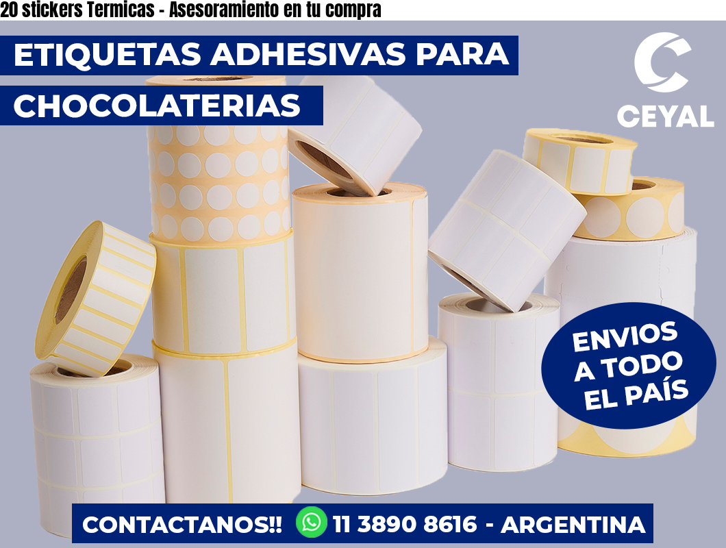20 stickers Termicas - Asesoramiento en tu compra