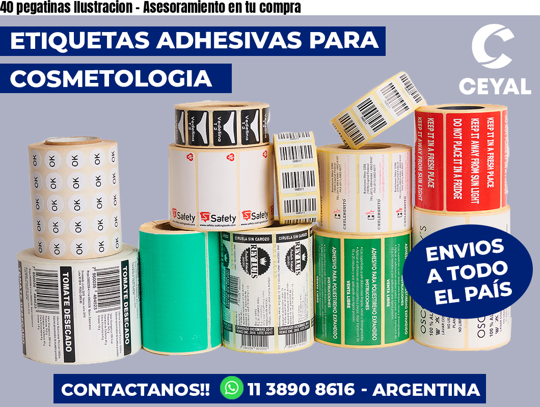 40 pegatinas Ilustracion - Asesoramiento en tu compra