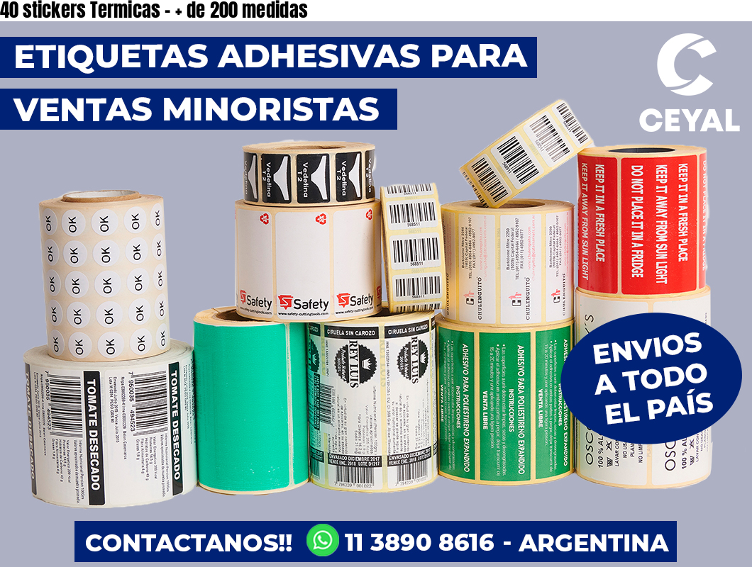 40 stickers Termicas – + de 200 medidas