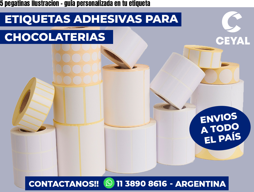 5 pegatinas Ilustracion – guía personalizada en tu etiqueta