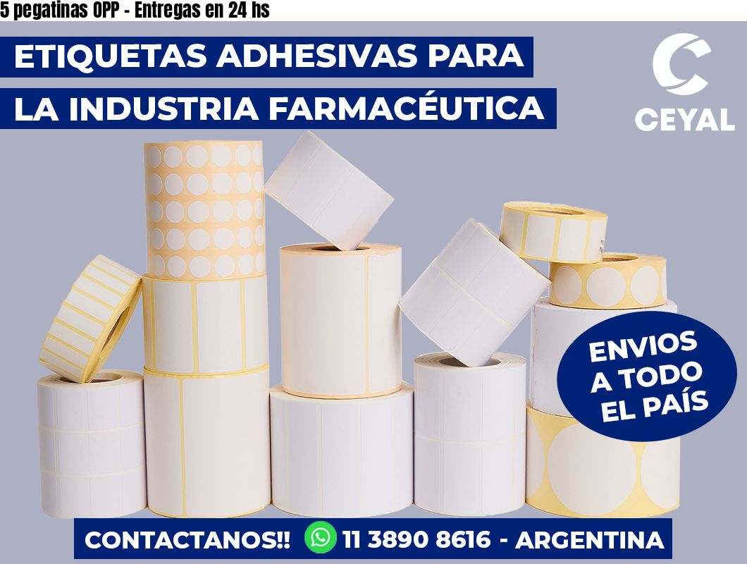 5 pegatinas OPP - Entregas en 24 hs