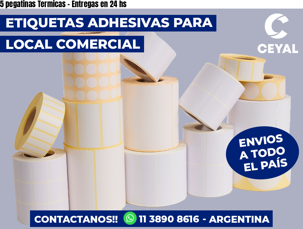 5 pegatinas Termicas – Entregas en 24 hs
