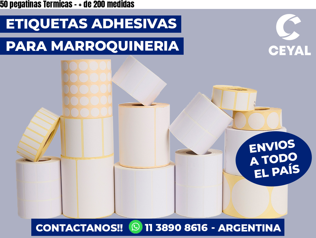 50 pegatinas Termicas – + de 200 medidas