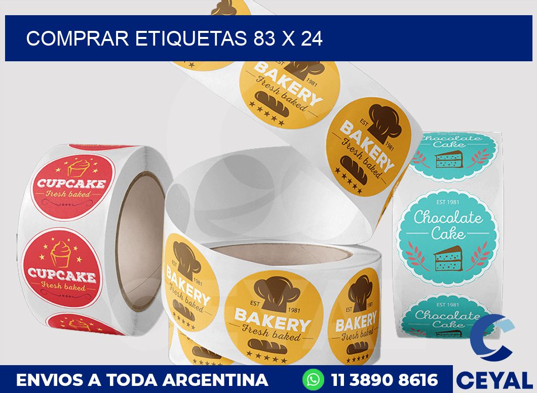 Comprar etiquetas 83 x 24