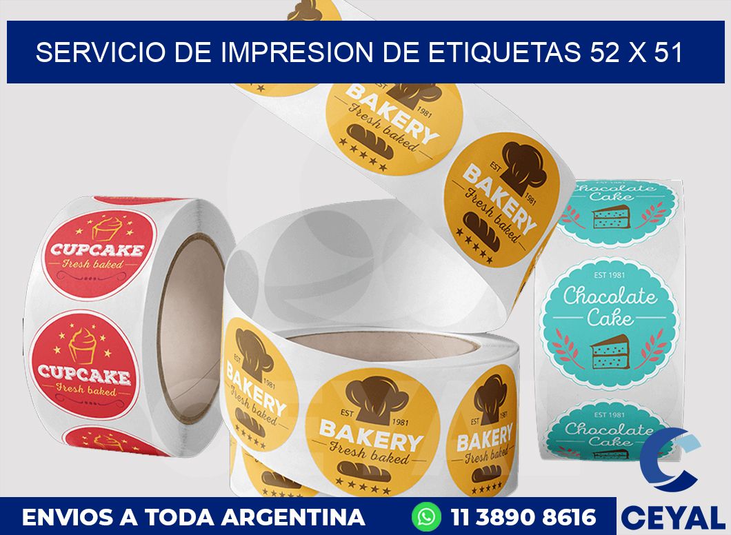servicio de impresion de etiquetas 52 x 51