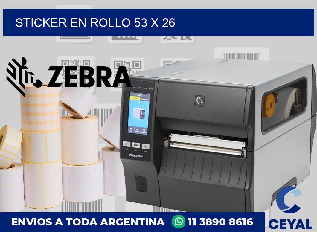 sticker en rollo 53 x 26