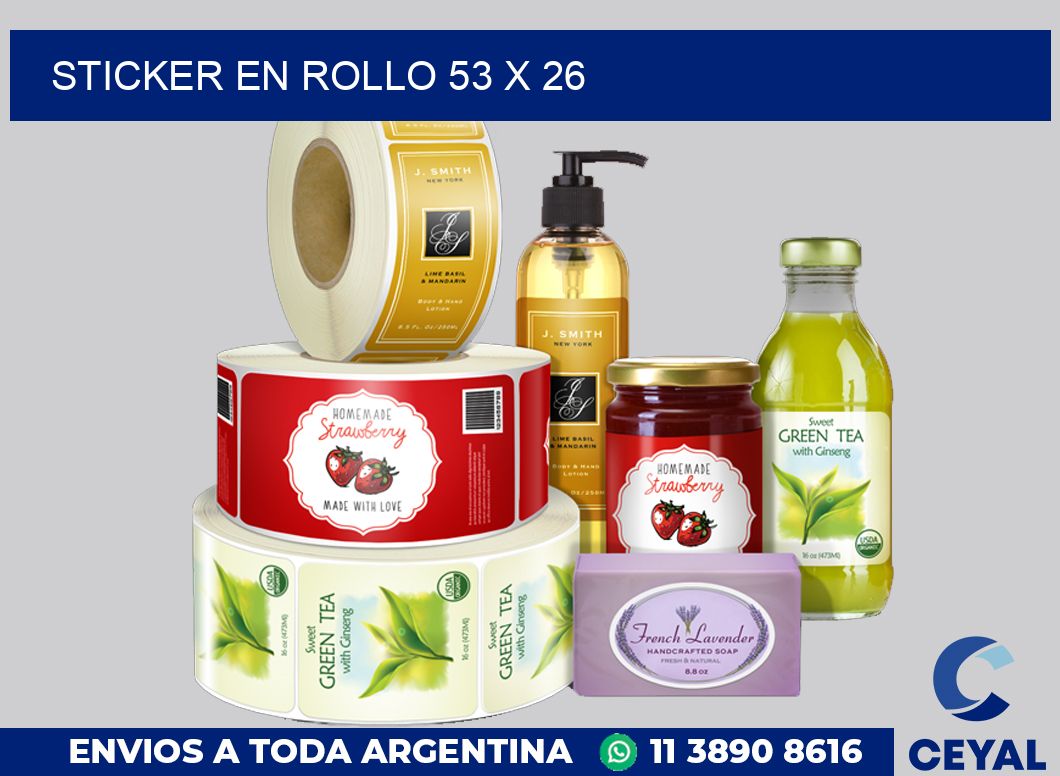 sticker en rollo 53 x 26