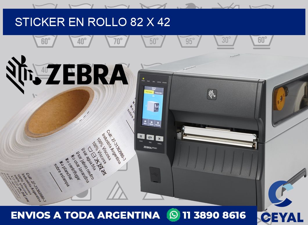 sticker en rollo 82 x 42