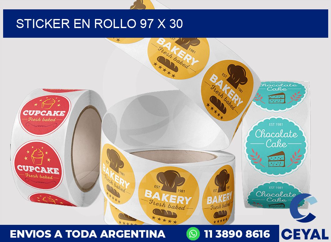 sticker en rollo 97 x 30